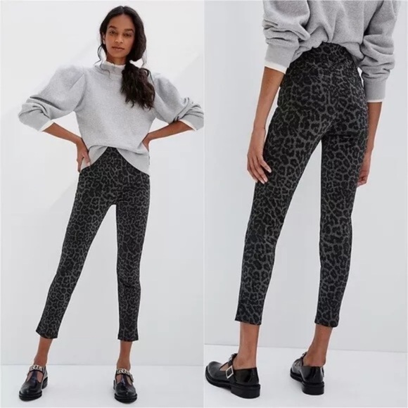Sanctuary X Anthropologie Runway Shimmer Leopard Leggings Size Small - Picture 1 of 11